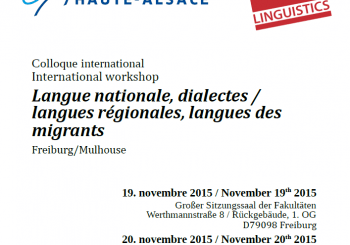 Langues nationales, dialectes/langues régionales, langues des migrants