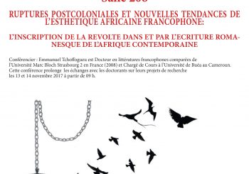 <strong>Emmanuel Tchoffogueu, « Ruptures post-coloniales et nouvelles tendances de l’esthétique africaine francophone »</strong>