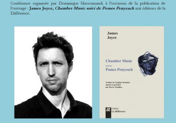 Pierre Troullier  « James Joyce poète (1907-1927) et sa traduction : un lyrisme européen »