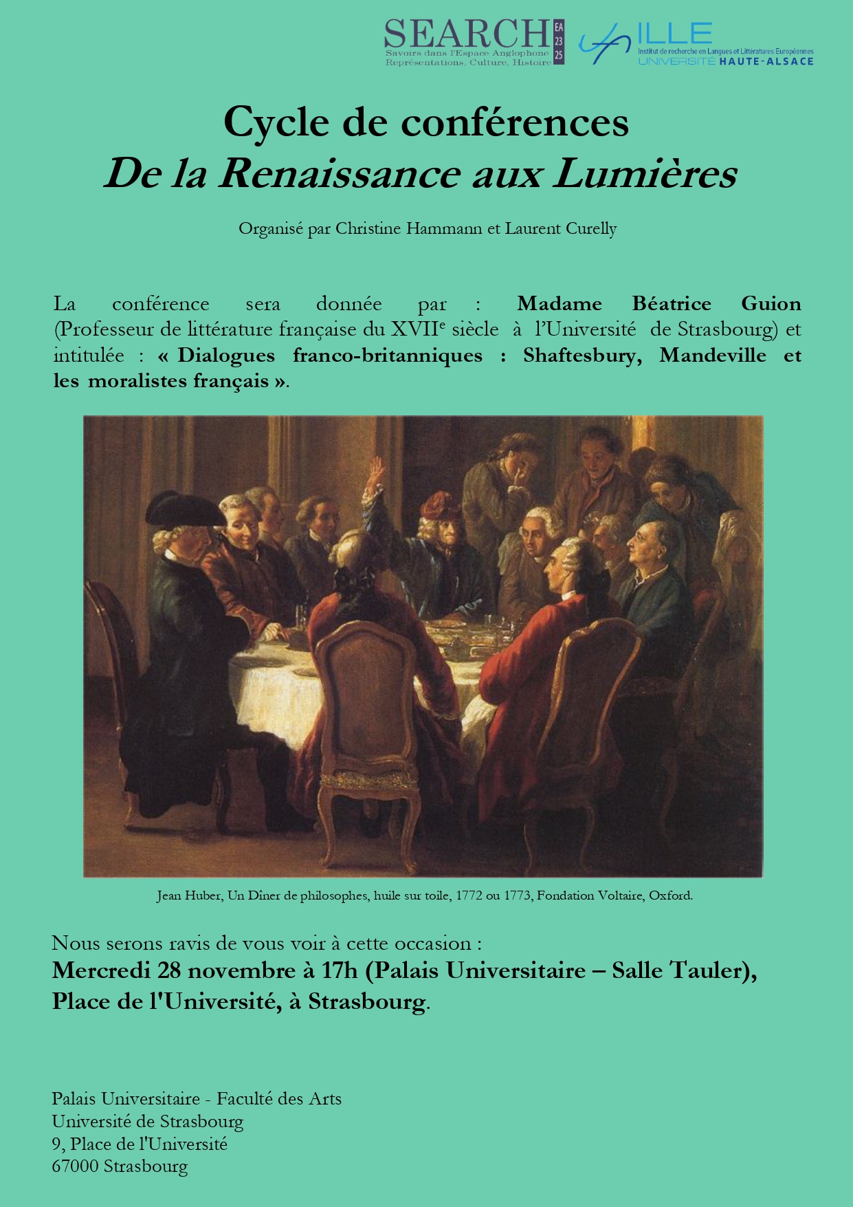 Affiche lumières conférence