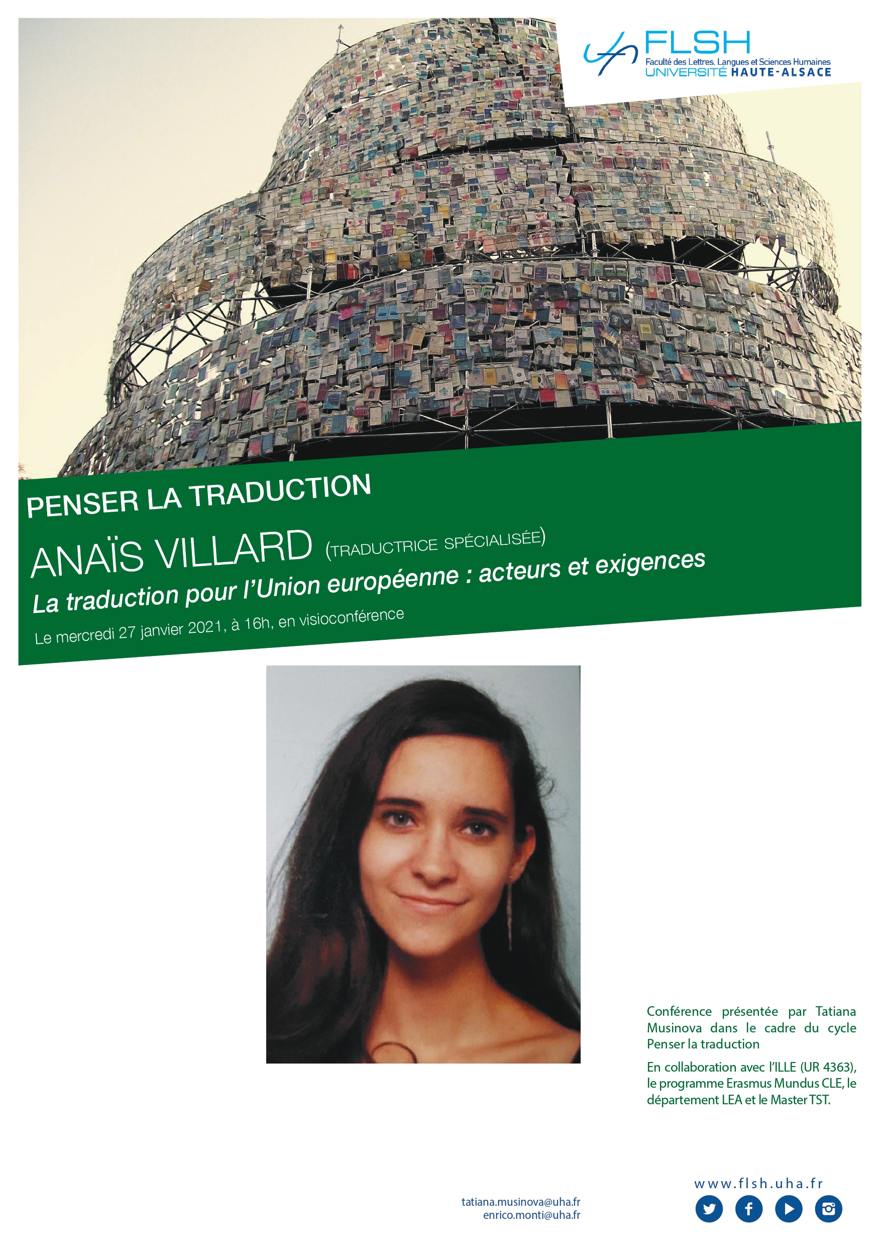 image de Affiche penser la traduction