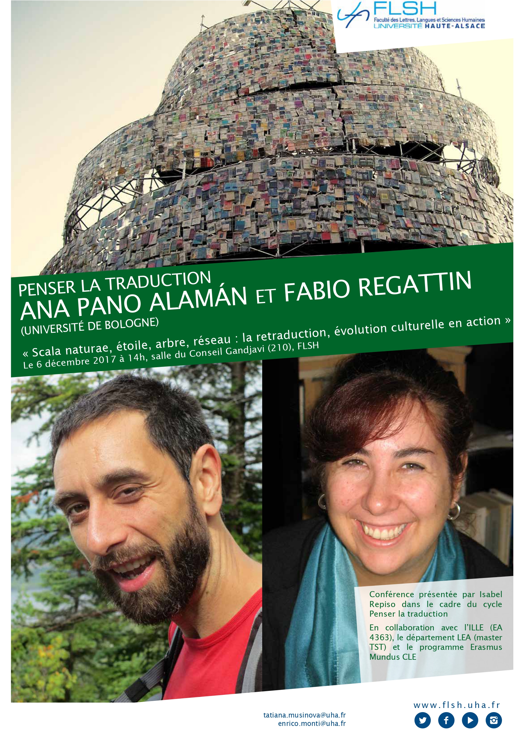 image de Affiche pour "penser la traduciton" - ANA PANO ALAMAN et FABIO REGATTIN