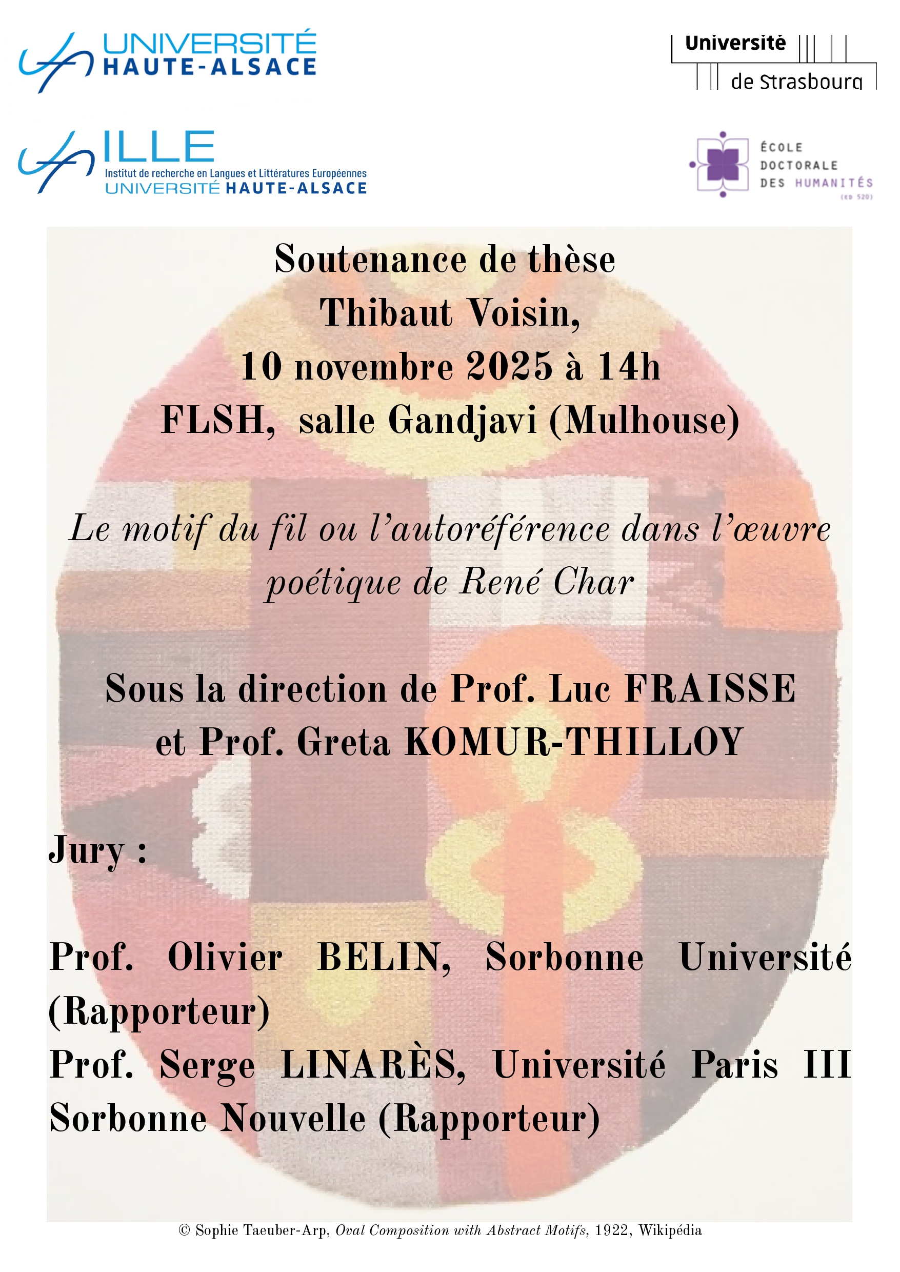 image de Affiche soutenance de thèse