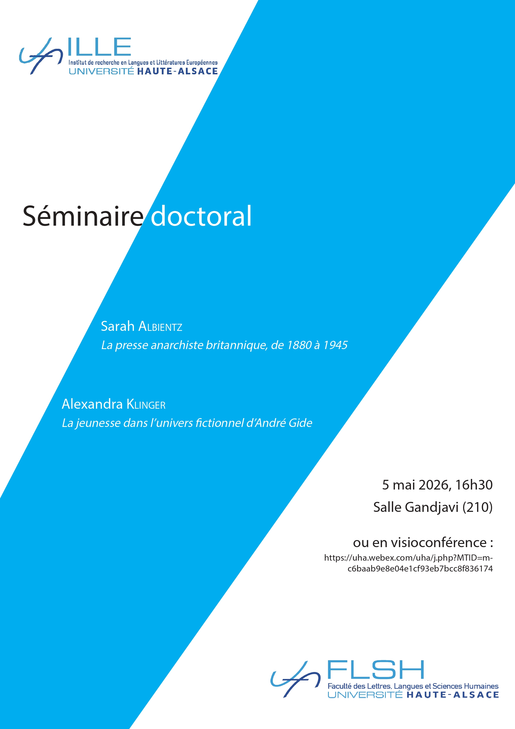 image de Affiche du séminaire doctoral du 5 Mai 2026
