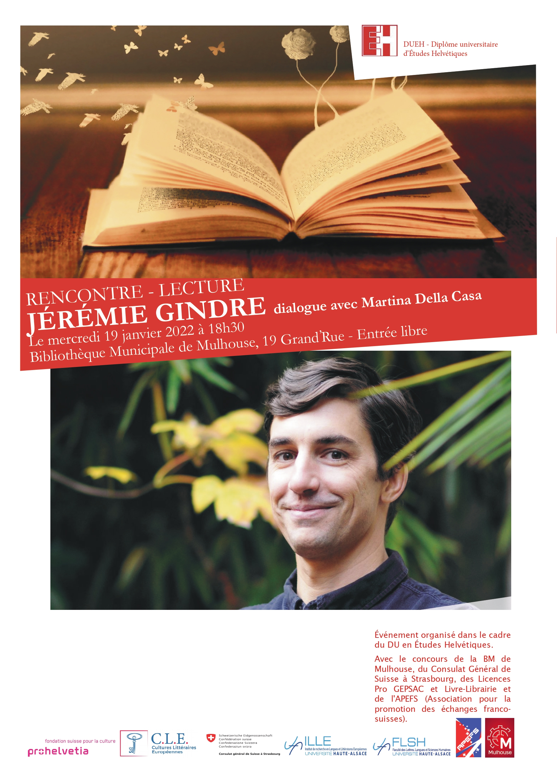 Affiche rencontre - lecture