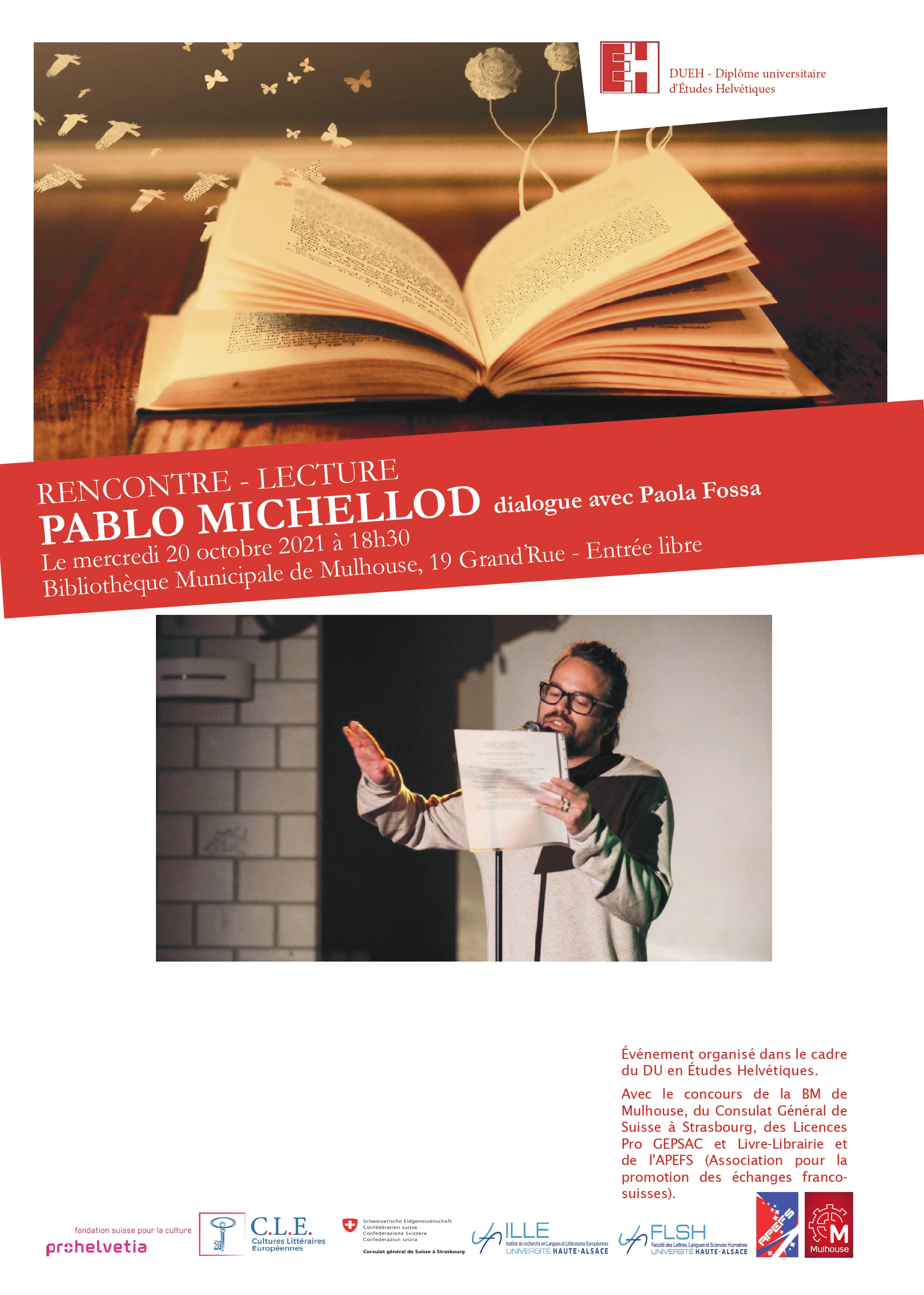 Affiche rencontre - lecture