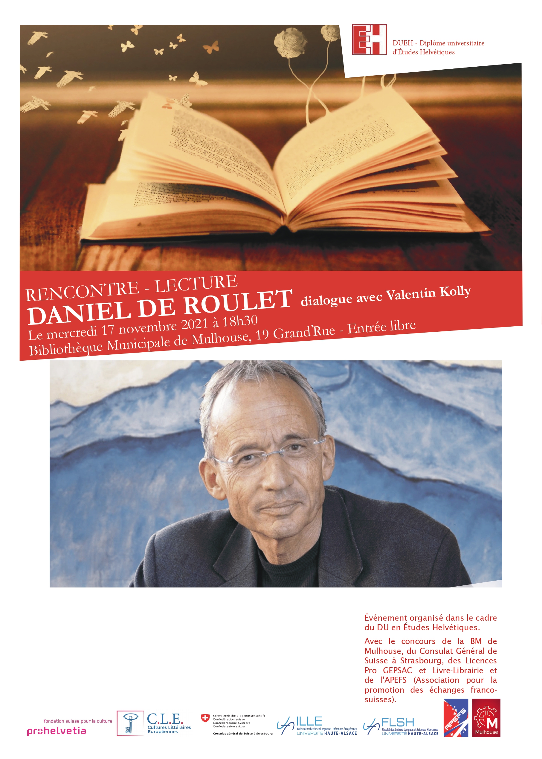 Affiche rencontre - lecture