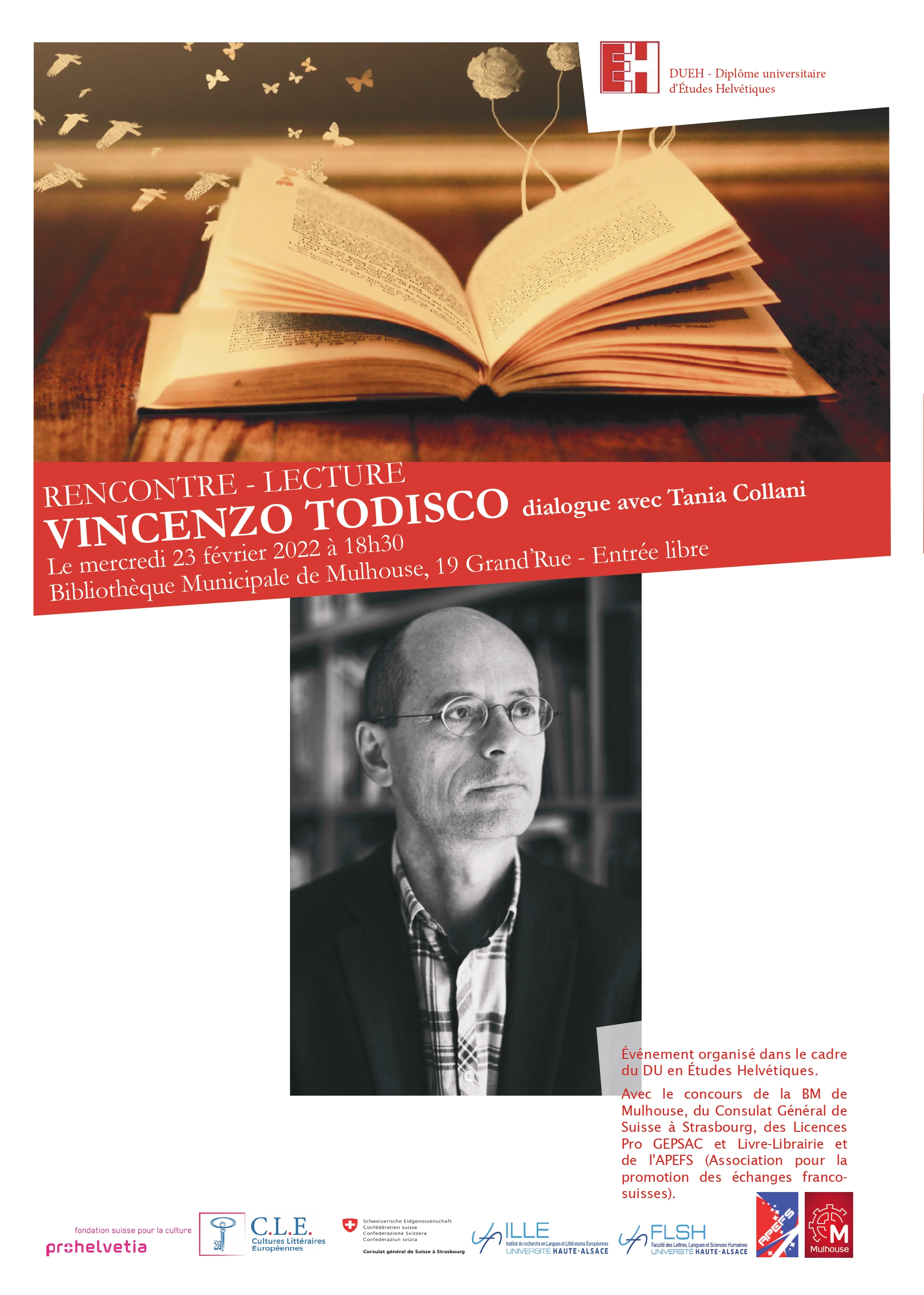 Affiche rencontre - lecture