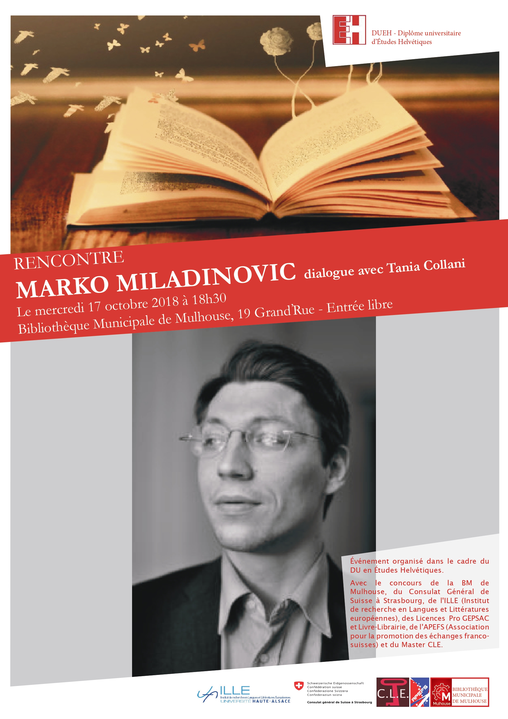 Affiche rencontre - lecture