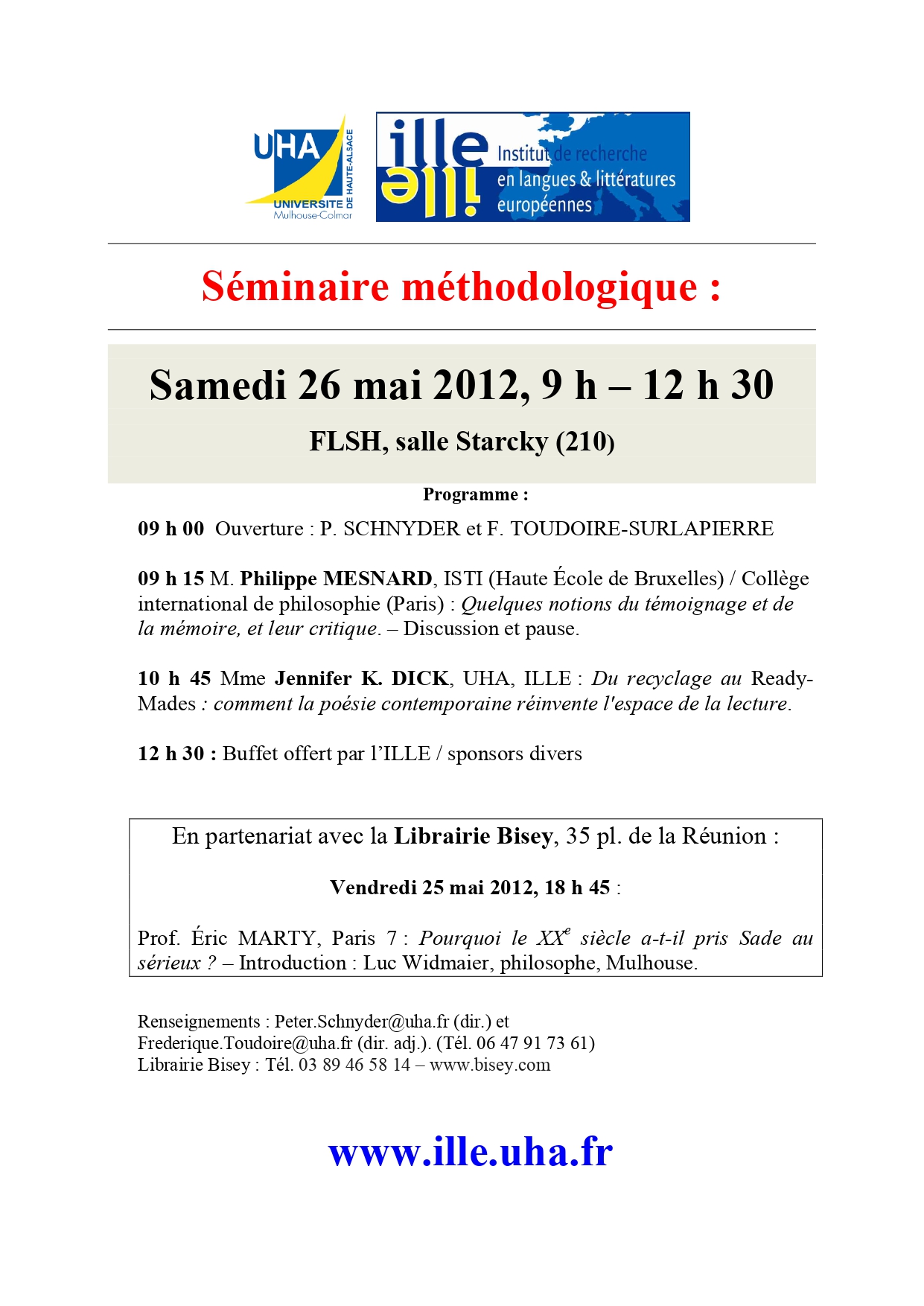 image de Affiche du séminaire méthodologique