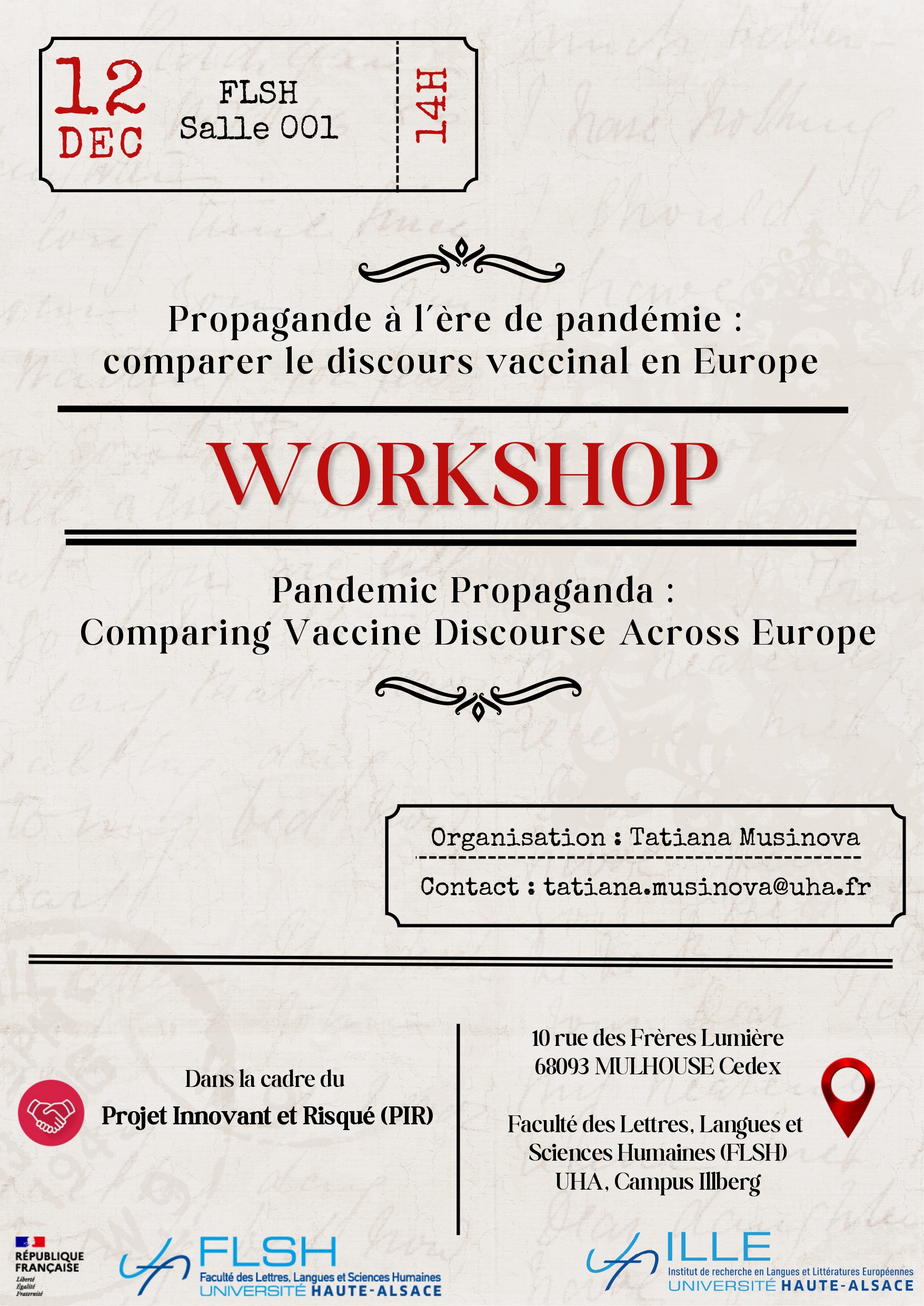 image de Affiche WorkShop