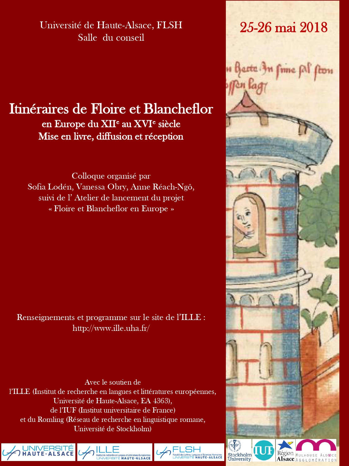 image de Affiche itinéraires de floire et blancheflor