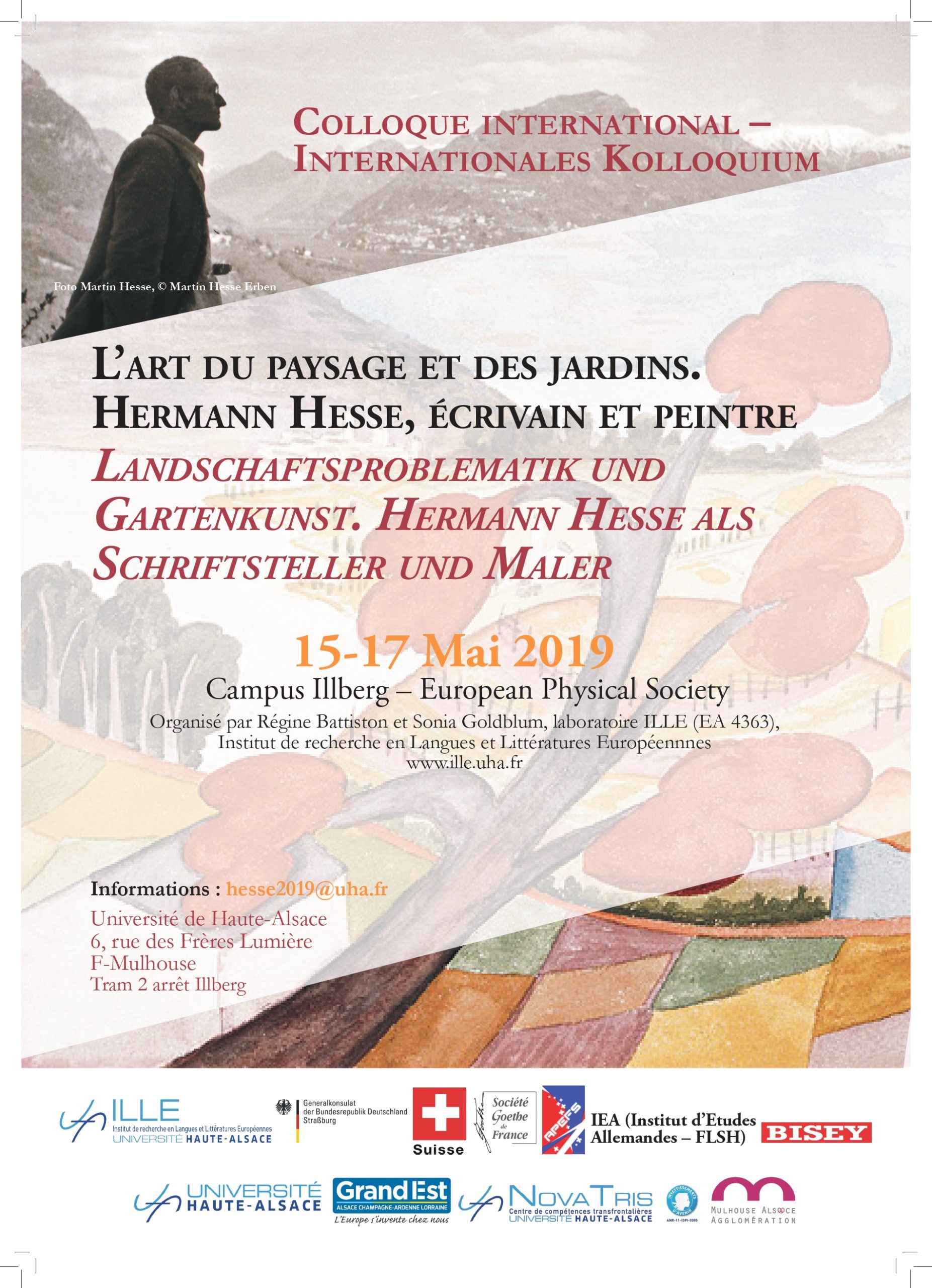 image de affiche colloque l'art du paysage